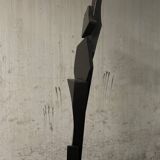 Large abstract sculpture in painted wood