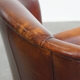 Sheepskin Leather Wingback Chair