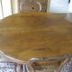 Table Louis Philippe et 4 chaises paillées noyer