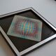 Victor vasarely impression offset annees 70 + cadre alu d'epoque