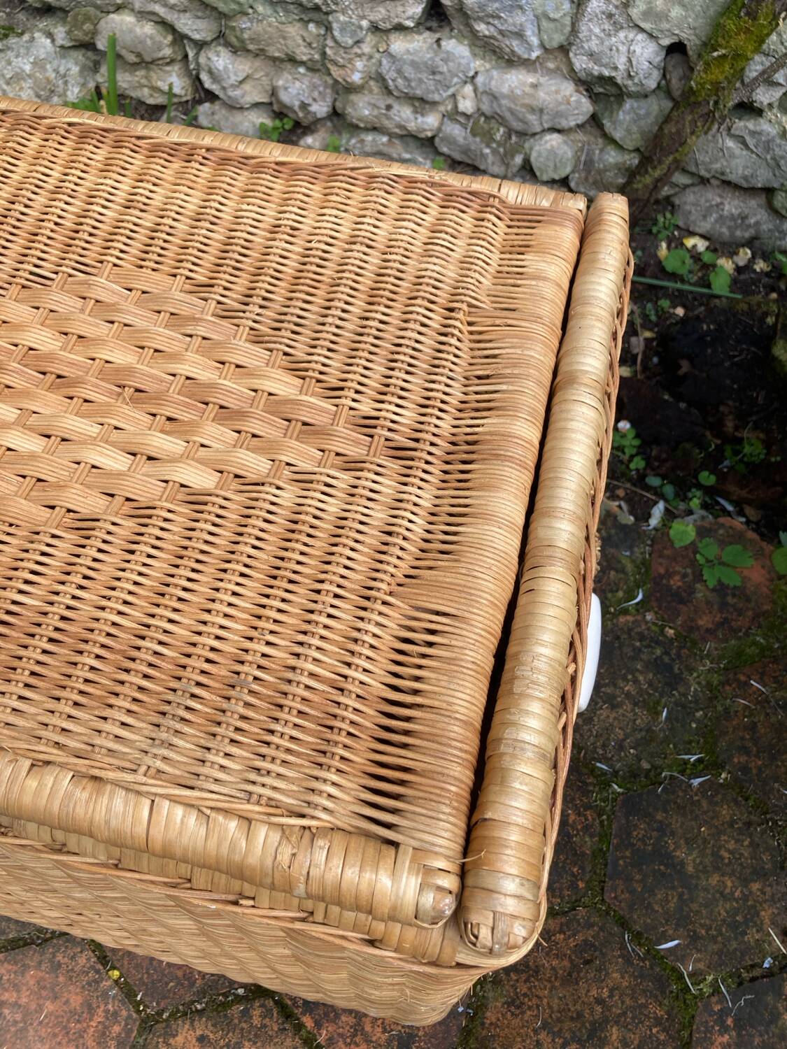 Vintage wicker chest