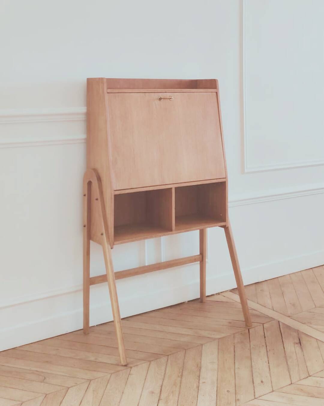 Renovated vintage Scandinavian secretary, 1950s-60s.