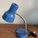 Lampe alu articulée de bureau bleu canard