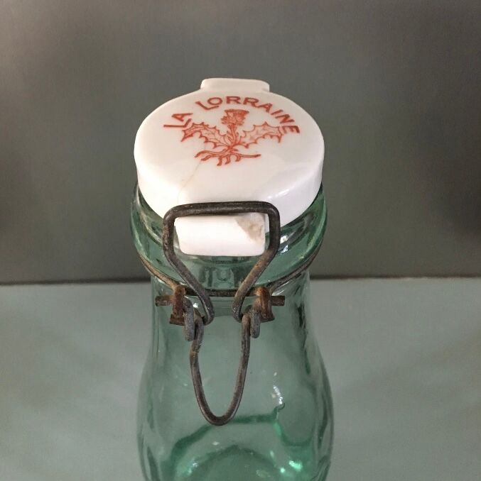 La lorraine bottle with porcelain stopper 1 liter vintage