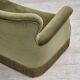 1970s, Danish 2-seater sofa, light green furniture velour.