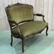 Early 20th century louis XV style bench in walnut