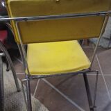 Set of 4 vintage tubular armchairs – modernist design from the 60s and 70s