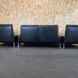 60s 70s sofa and 2 armchairs by Hans Peter Piehl for Wilkhahn leather sofa design