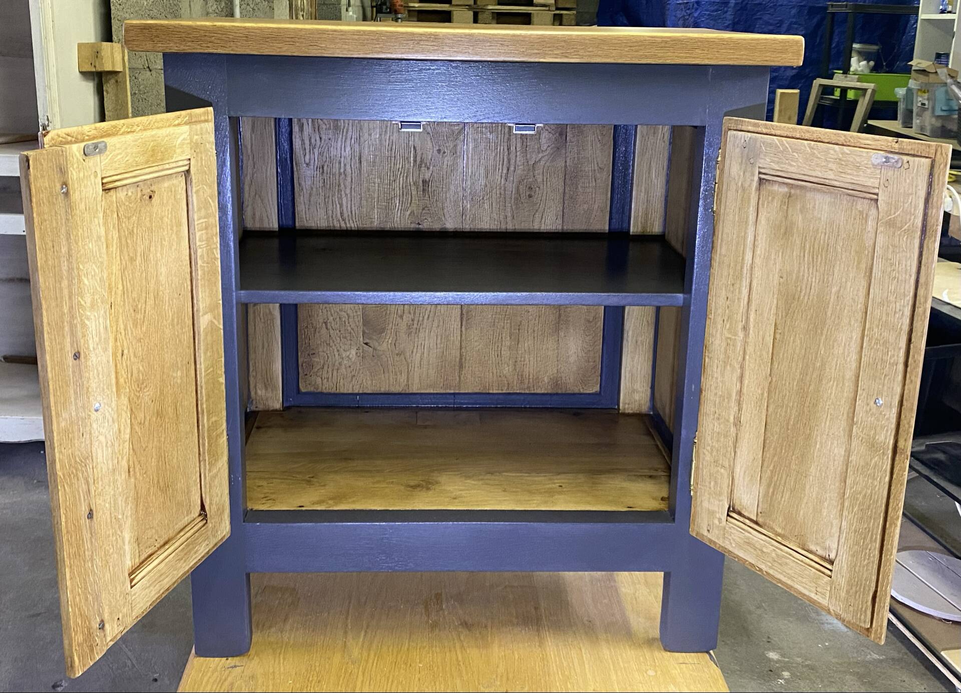 Low oak buffet refurbished – Chic Country / Modern Style