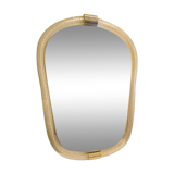 Impressive “Torciglione” Murano Glass Wall Mirror in Barovier Style