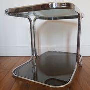 Metal and glass coffee table