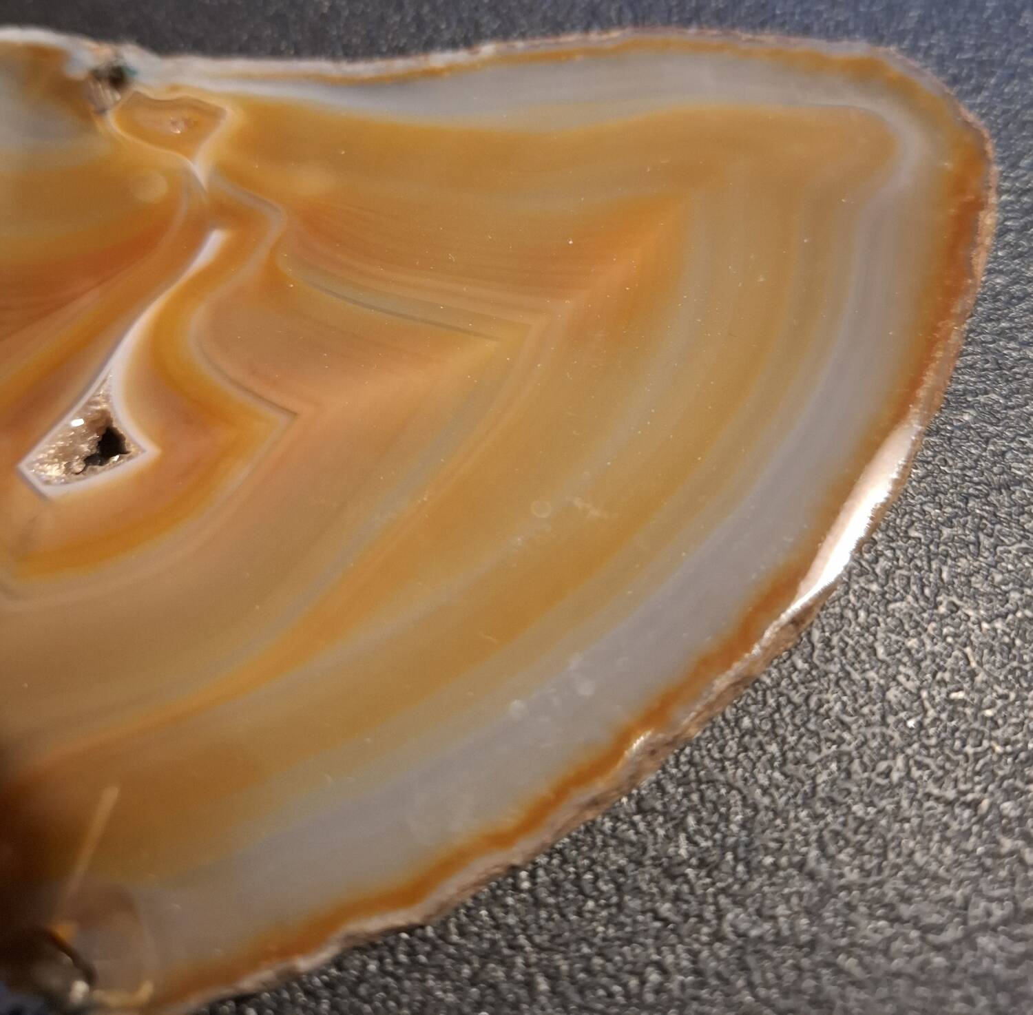 Coaster, slice of agate