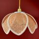 Vintage lotus flower pendant lamp
