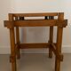 Old brutalist elm stool