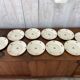 10 plates, 20cm diameter, "Rose" pattern
