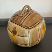 Pot vintage ballon en céramique émaillée