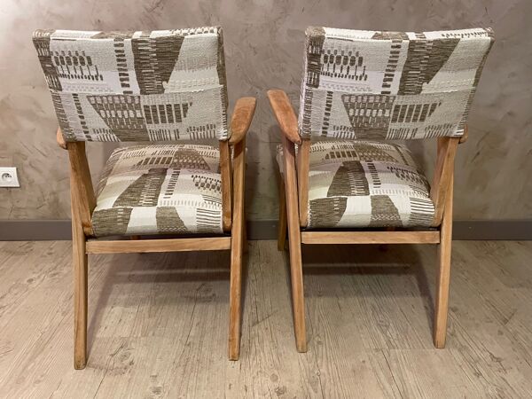 Paire de fauteuils bridge