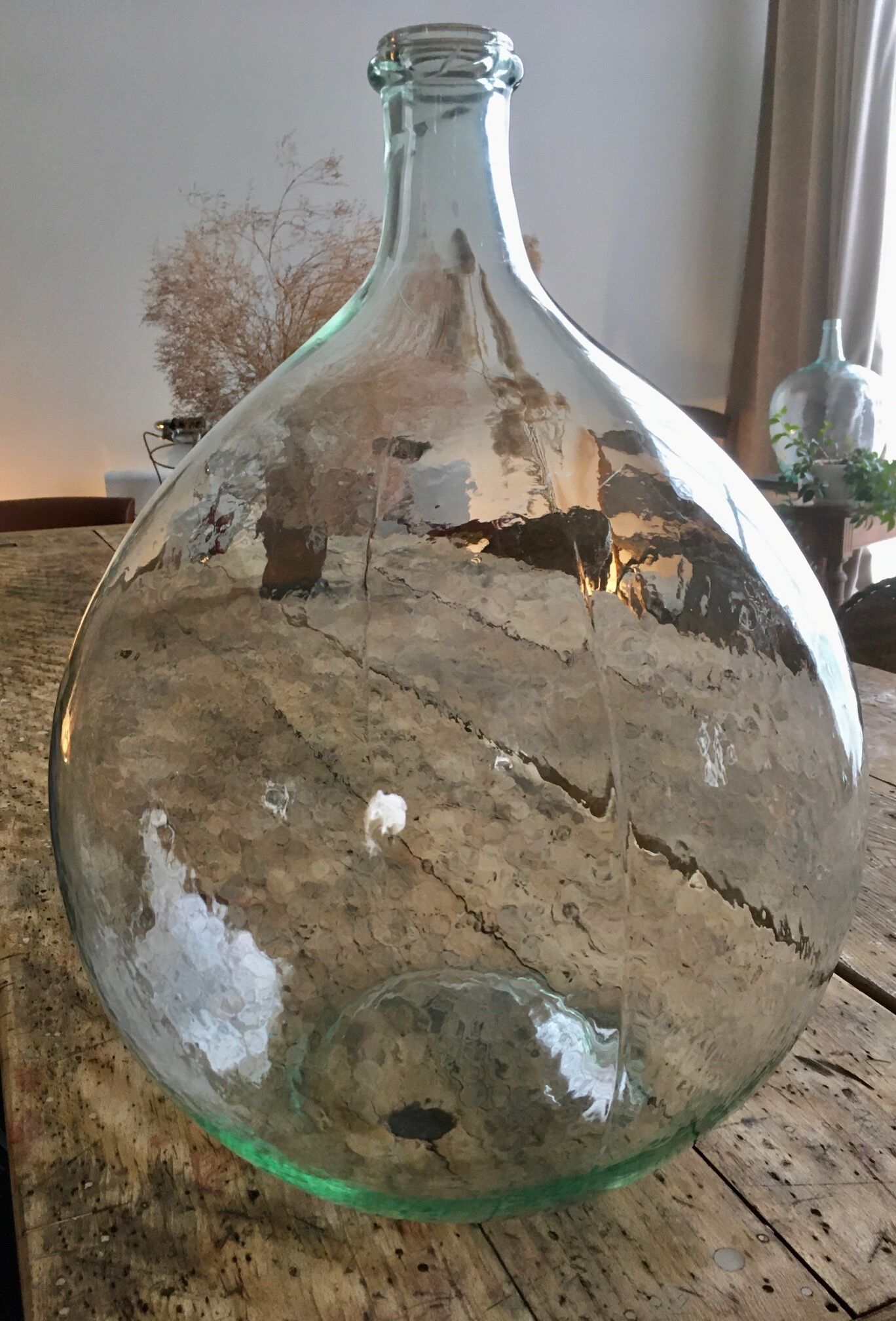 Transparent demijohn 30l