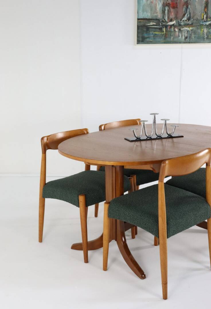 Set of 4 Danish Chairs 'Bjerremose'