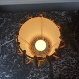 Rattan and bamboo lamp by Louis Sognot 1960