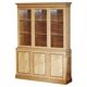 Library in the style of David Linley in satinwood, walnut, and rosewood.