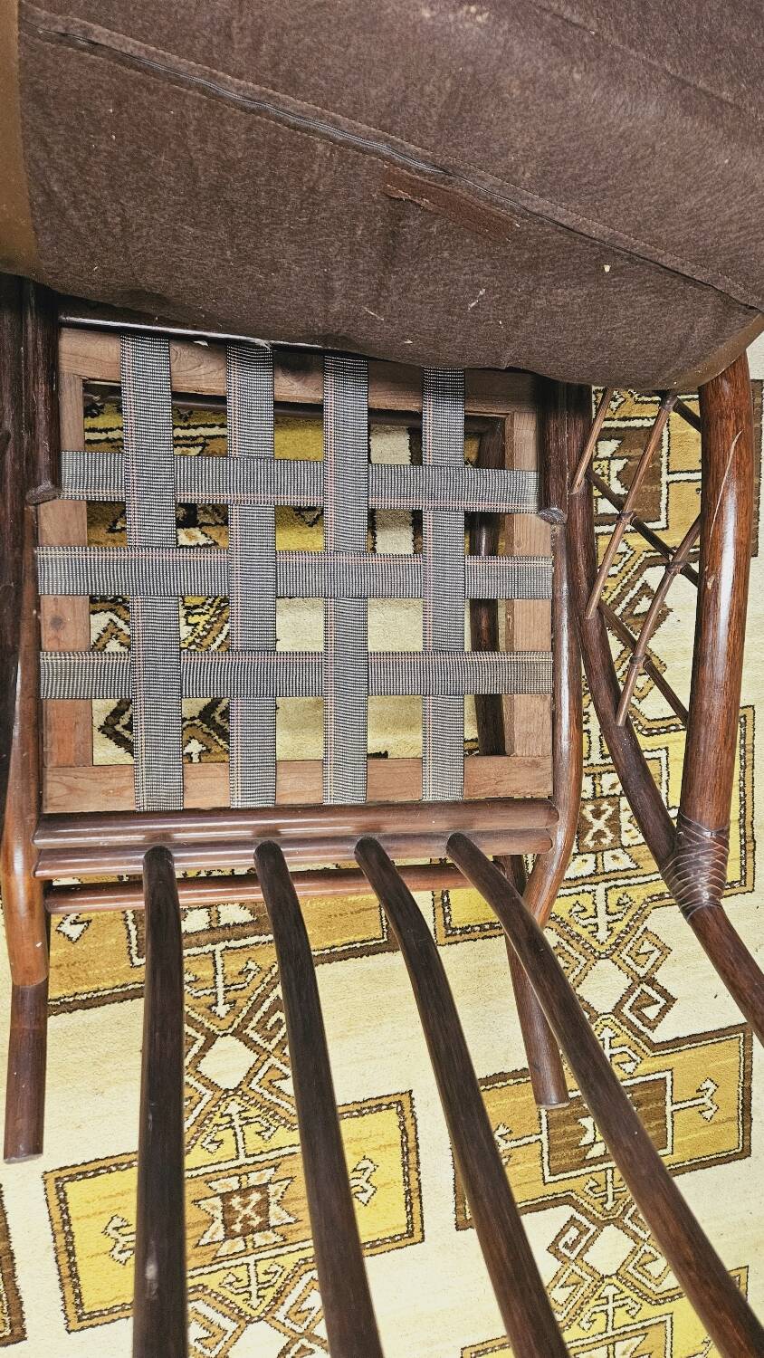 Bamboo rocking chair from the 1970s