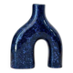 Mini blue glazed artisanal vase