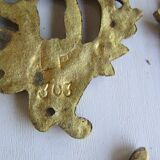 Lot de 7 entrées de serrure en bronze, pour meubles anciens