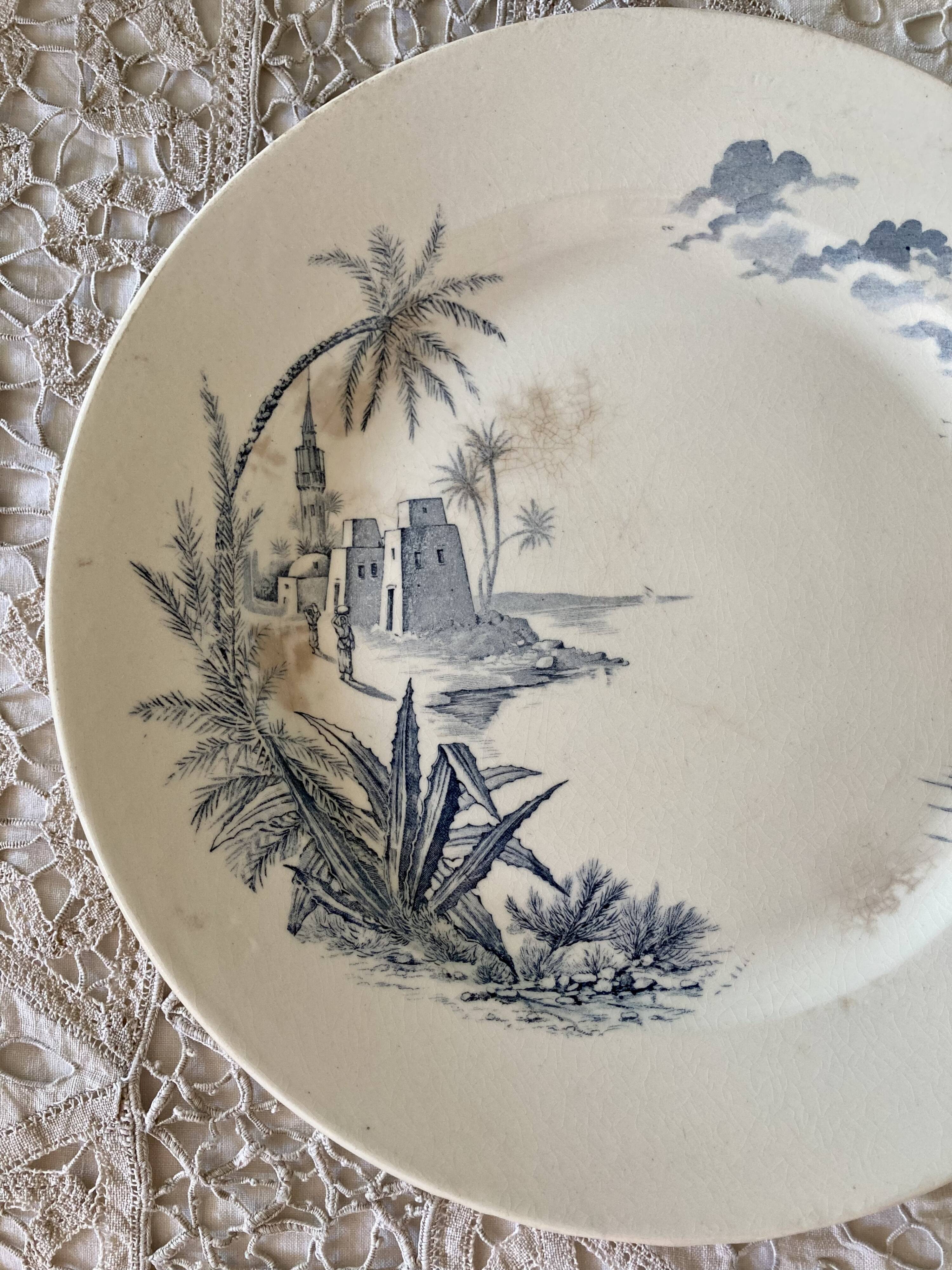 Serving dish gien revues d'orient