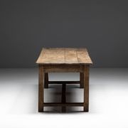 Rustic farmhouse dining table, France, 19th century