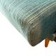Vintage blue/green fabric sofa bed