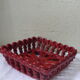 Ceramic enamelled basket plate