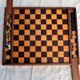 Jeux bois damier petits chevaux jeu de dames