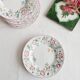 Set of 6 dessert plates Churchill, briar rose