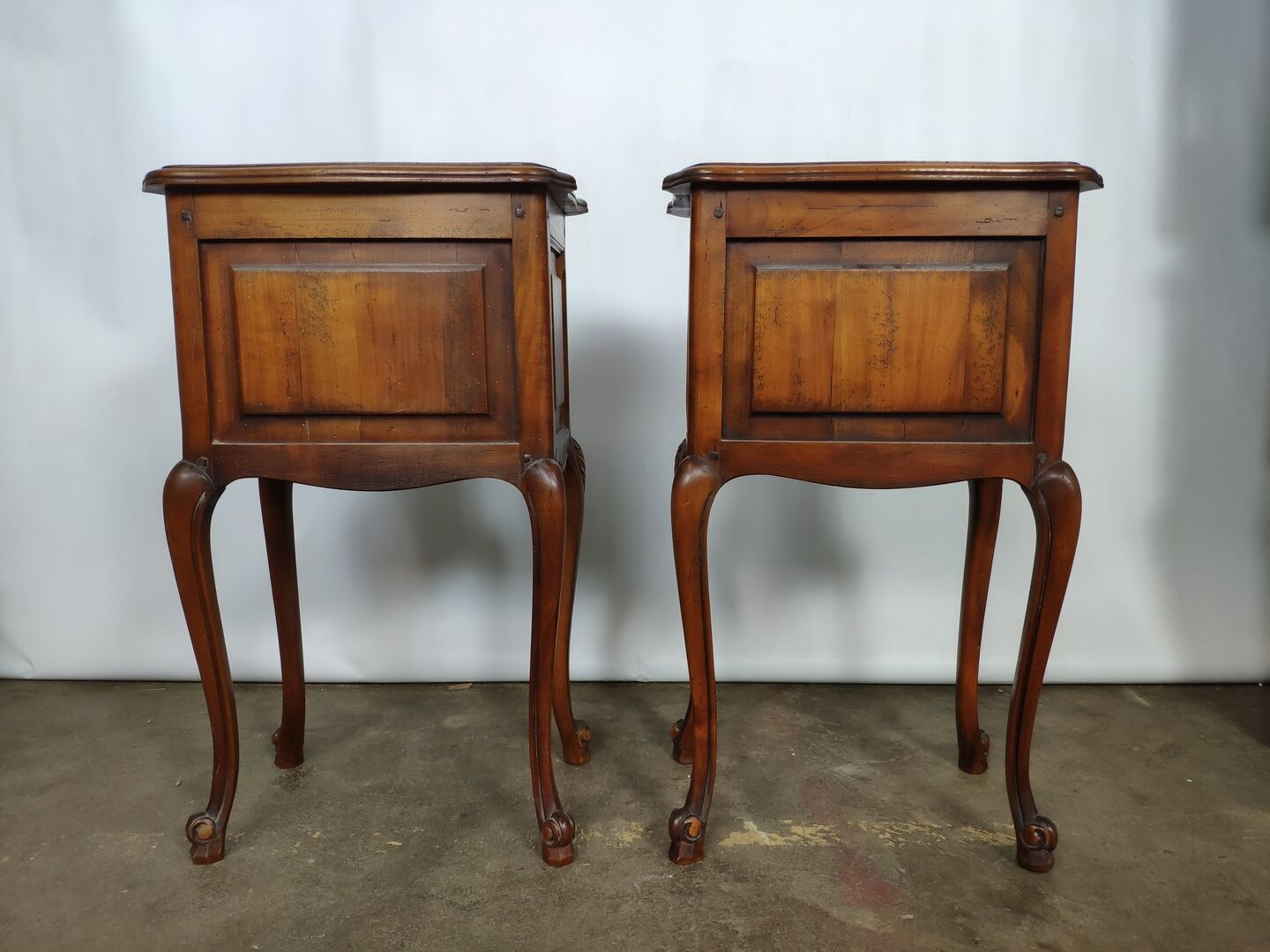 Louis XV style bedside pair