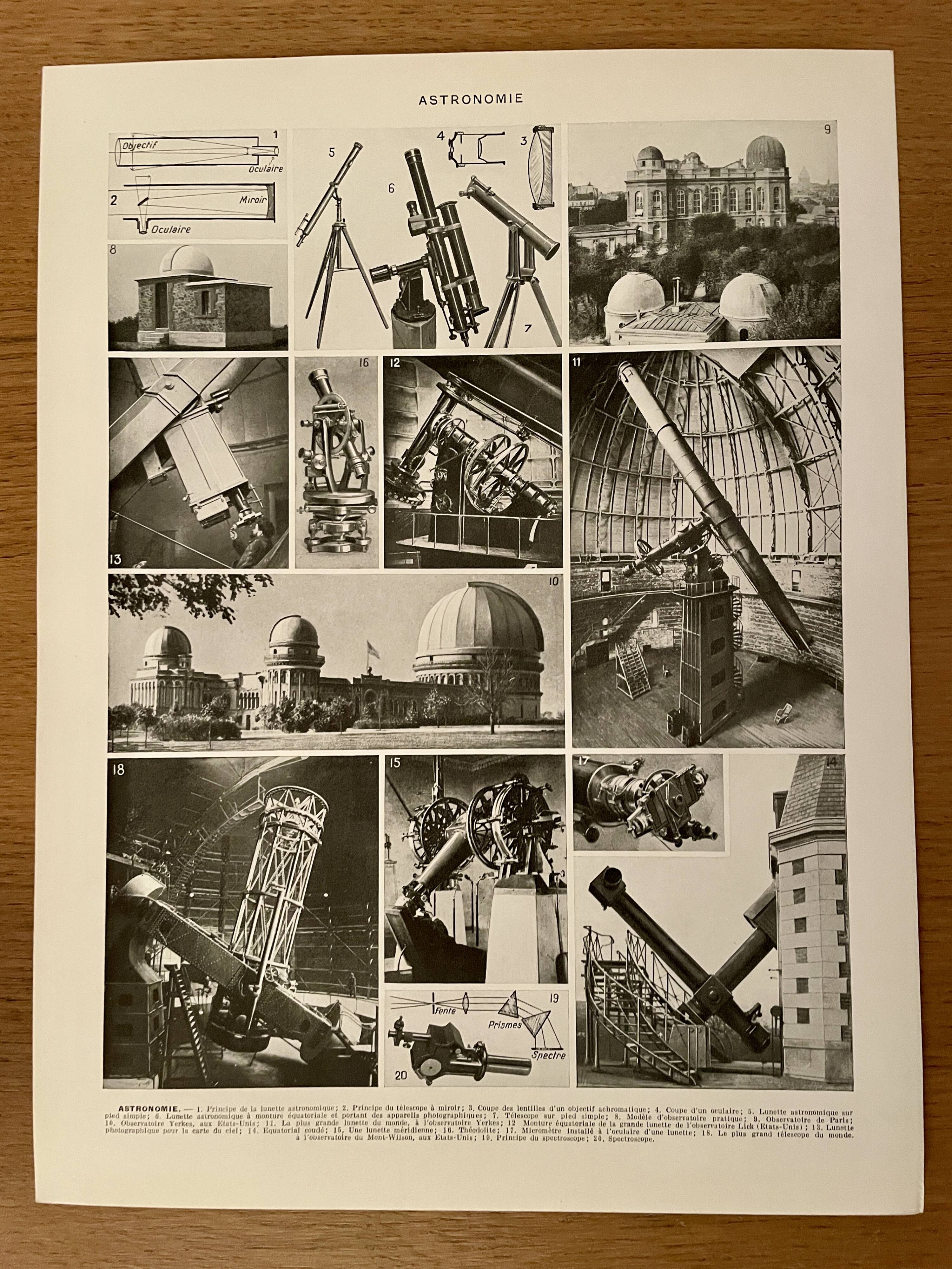 Photographic plate on astronomy - 1930