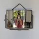 Art Deco silver-plated metal mirror 1930