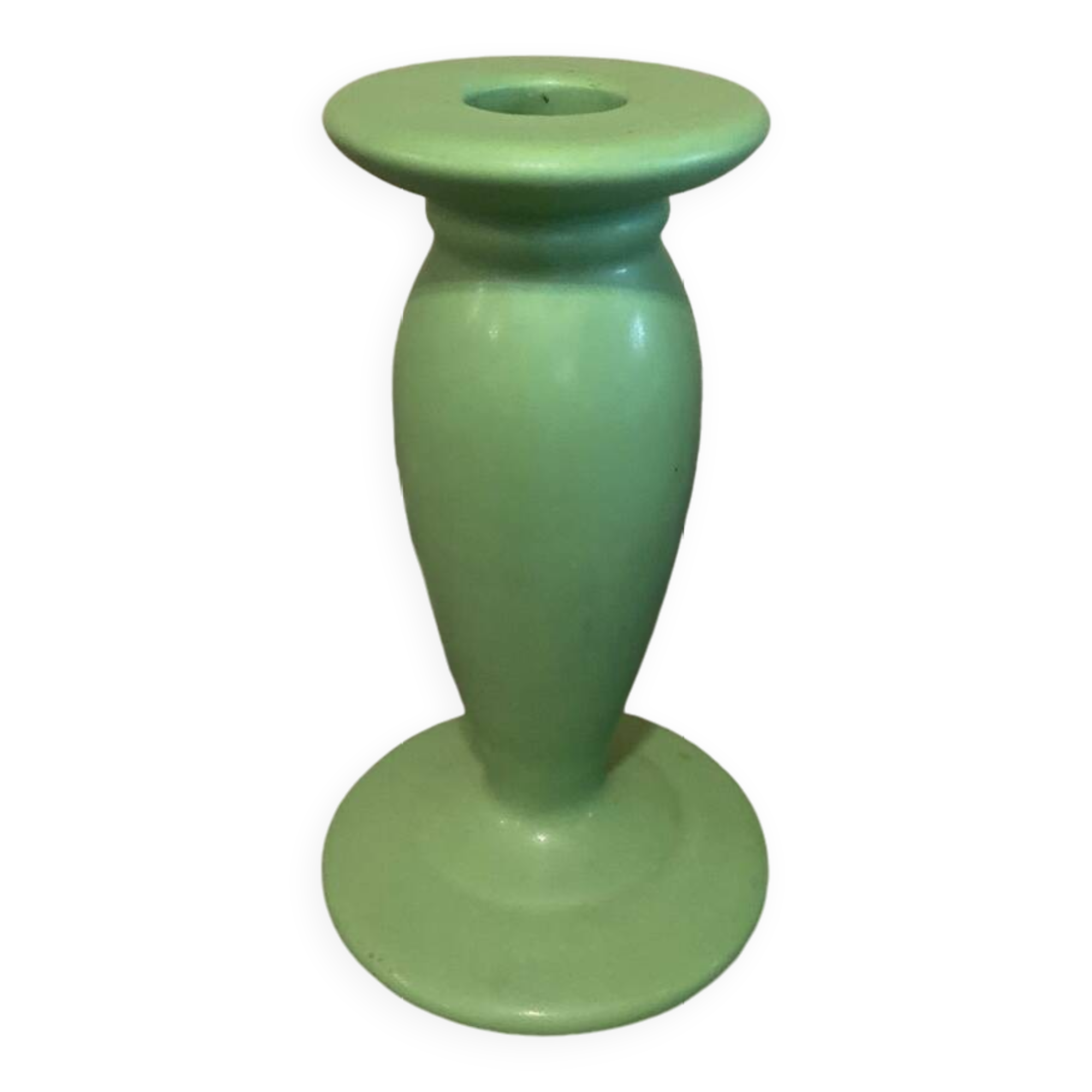 Vintage green candlestick