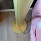 Floor lamp 80s brass and glass