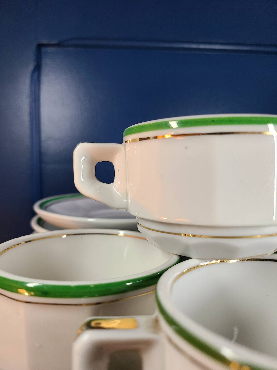 Vintage 70s Arbona Tours cups and saucers (set of 4)