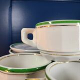 Vintage 70s Arbona Tours cups and saucers (set of 4)