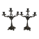 Pair of Louis XV style rocaille candelabras