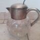 Crystal and Silver Carafe