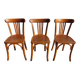 3 Luterma bistro chairs, medium oak finish