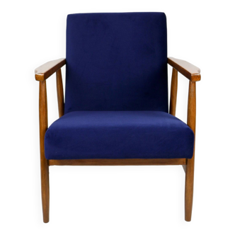 Vintage Easy Chair in Navy Blue like Fox, 1970s
