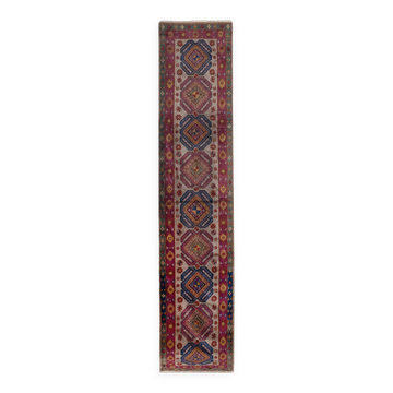 Vintage Turkish hallway rug 70x335 cm