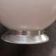 Old ceiling lamp opaline globe white metal base Art Deco 1930 ø 20 cm