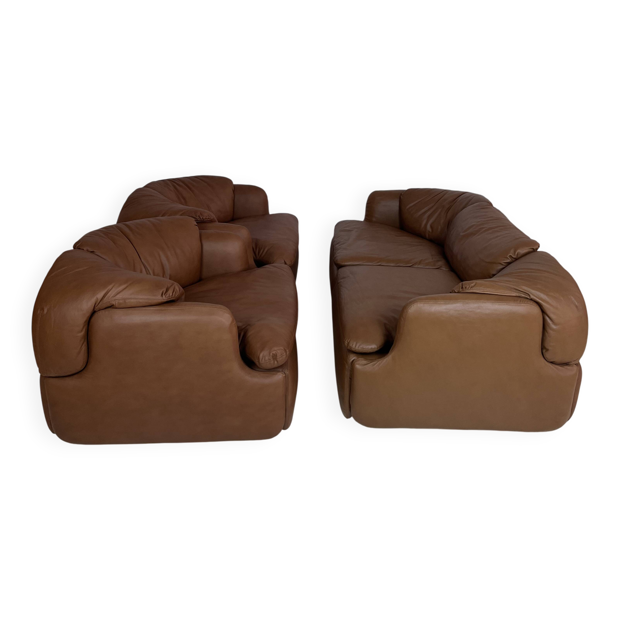 Confidential Lounge Chairs and Sofa by Alberto Rosselli, Set of 3