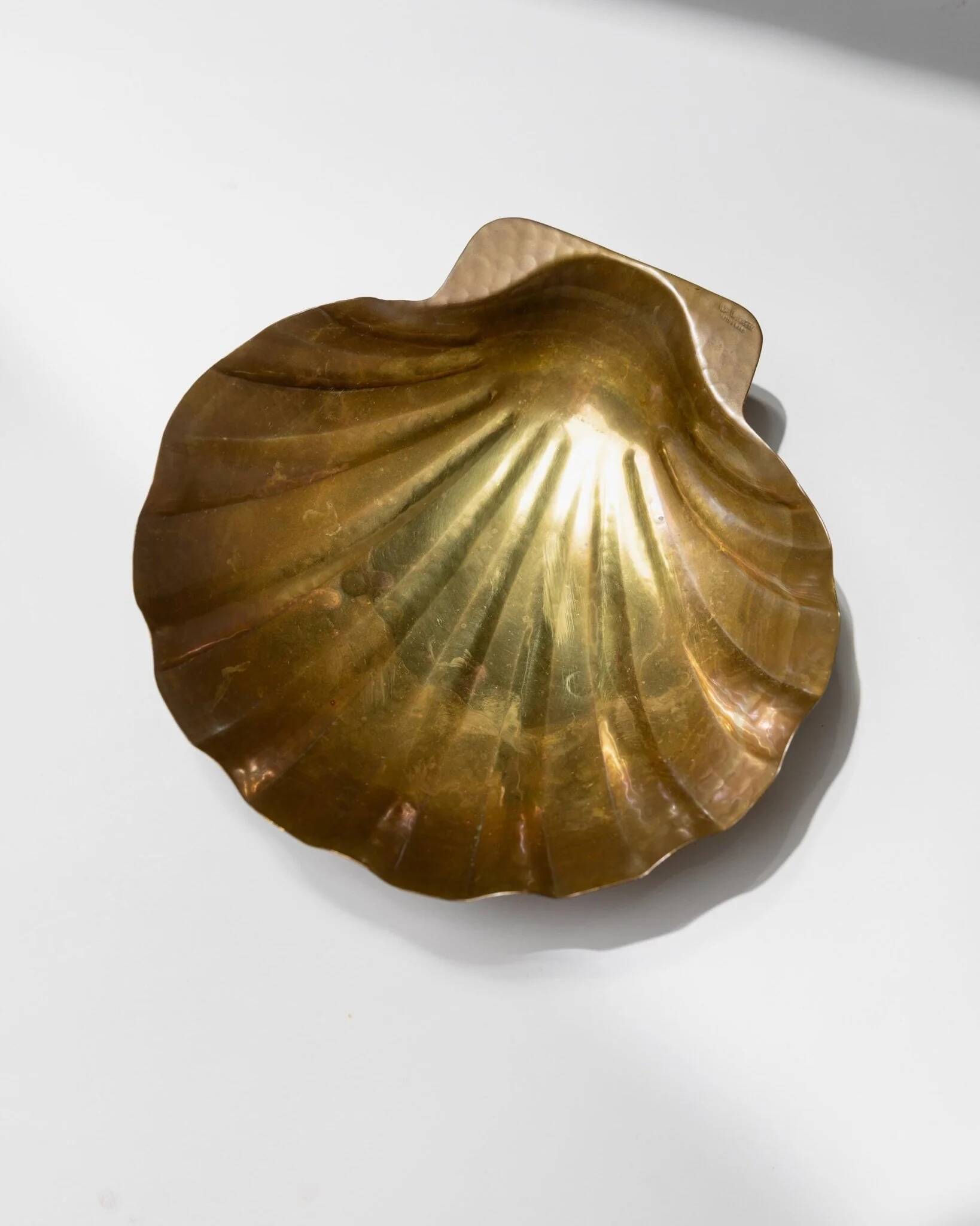 Vintage brass coupe by Renzo Cassetti - Mid-Century design Italy 1960s - Christmas gift idea, elegant retro table decoration, centrepiece.