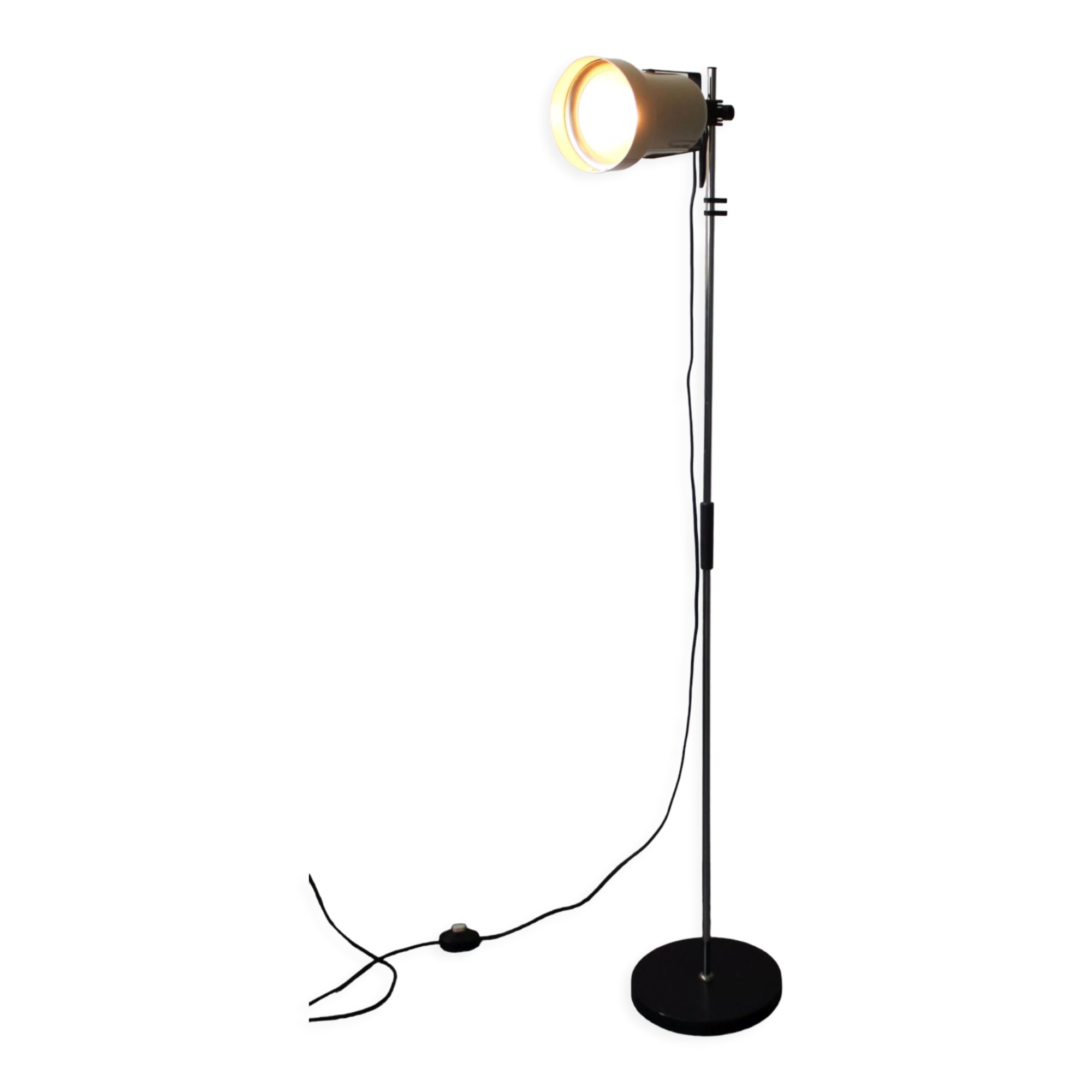 Vintage floor lamp, adjustable spot, 1970.